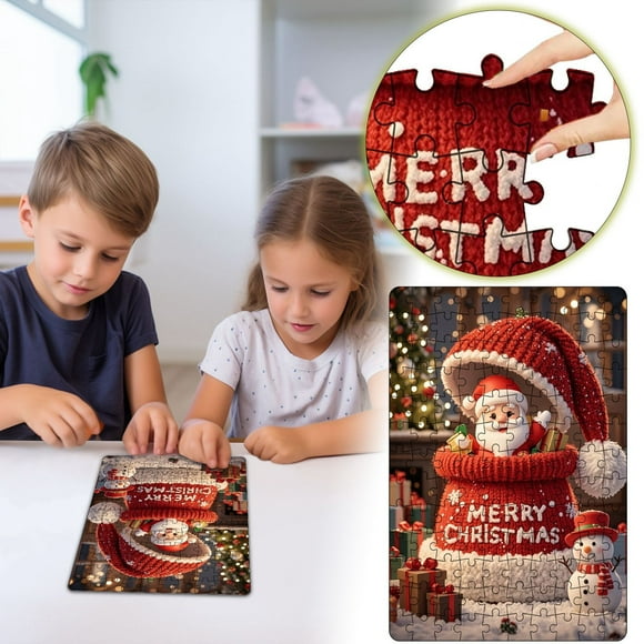 Jeux de Casse-Tête pour Enfants et Adultes Divertissement Interactif en Famille Jeux de Casse-Tête Éducatifs Casse-Têtes des Fêtes
