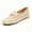 Khaki, variant on Women Loafers Woven Toe Chain Comfort Flat Slip On Shoes Casual Holiday