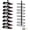 Black, variant on Wine Rack Wall Mounted for 8 Wine Bottles, Metal Wall Hanging Wine Holder Storage, Wine Organizer Shelf for Kitchen Dining Room Bar (Black)