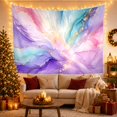 thumbnail image 3 of Abstract Fluid Art in Swirling Purple Teal Gold, Mystical Abstract for Wall Decor Enthusiasts, Marble Style Art Print, Housewarming Gift, Tapestry Wall Hanging for Living Room and Bedroom, 3 of 7