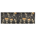 thumbnail image 6 of Yayeee Kitchen Valance Rod Pocket 54" x 18" Living Room Window Curtain, Halloween Dancing, 6 of 6