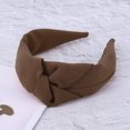 thumbnail image 6 of Unique Bargains 1 Pc Wide Tie Headbands for Women Coffee Color, 6 of 6