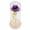purple, variant on Noref Preserved Rose Flower LED Light with Glass Cover & Wooden Base Valentines'Day Wedding Gift