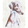 thumbnail image 2 of Wang, Melissa 20x24 Black Ornate Wood Framed with Double Matting Museum Art Print Titled - Sitting Dog II, 2 of 4