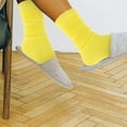 thumbnail image 4 of EXHUMKY Women's Over the Knee Socks Bright Yellow Cotton 1 Pair Non-falling off Socks, 4 of 5