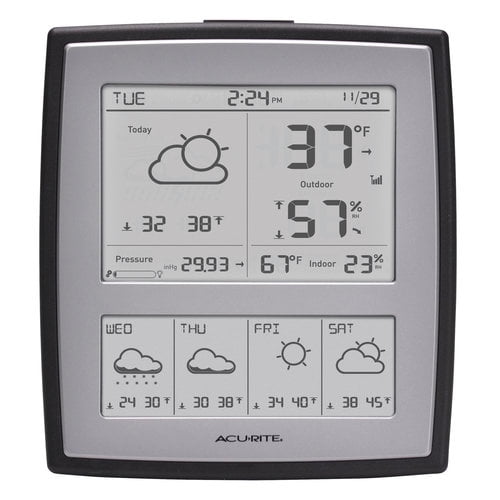 Weather Station with 5-Day Forecast and Wireless Sensor by Chaney Instrument