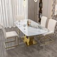 thumbnail image 3 of Northern European Light Luxury Rock Board Table White Hotel Combination Creative Dining Mesa De Cozinha Minimalist Furniture My Lux Decor Round, 3 of 10