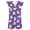 Purple, variant on Gunia Toddler Girls Nightgown Princess Pajamas Halloween Ghost Flutter Sleeve Nightgown Summer Casual Cartoon Digital Print Dress Night Gowns Pjs Loungewear White 3-4 Years