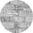 thumbnail image 1 of Ahgly Company Indoor Round Patchwork Gray Transitional Area Rugs, 7' Round, 1 of 1