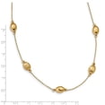 thumbnail image 2 of 14k Yellow Gold Polished and Brushed Necklace, 2 of 2