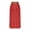 Red, variant on Generic Women Casual Cotton Linen Maxi Skirts High Waist A Line Slim Fit Long Skirt Flare Swing Beach Holiday Ruffle Skirt