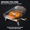 thumbnail image 3 of Horno de pizza portátil de 16 pulgadas a gas estándar americano negro + acero inoxidable color original acero inoxidable 430 + placa fría rociadora sin electricidad y sin enchufe, 3 of 9