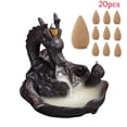 thumbnail image 3 of Porcelain Holder Incense Backflow Burner Ceramic 20pcs Home Decor, 3 of 6