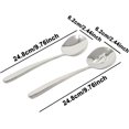thumbnail image 2 of 2PCS Stainless Steel Serving Spoons Large Buffet Banquet Spoons Dishwasher Safe Serving Utensils for Cooking, Mixing and Serving (1 Serving Spoon+1 Slotted Spoons) (9.7 Inch), 2 of 7