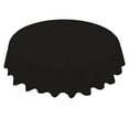 thumbnail image 3 of opvise 84 Inch Round Tablecloth Simple Disposable PE Waterproof Thicker Table Cover Fabric for Home Black, 3 of 8
