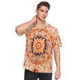 thumbnail image 5 of Mandala Pattern Men's Hawaiian Wrinkle Free Button Down Short Sleeve Shirt Casual Shirts Beach Shirts, 5 of 8