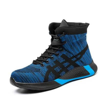 

Steel Toe Work Boots for Men Women Safety Shoes Breathable Work Sneakers Lightweight Construction Shoes Nonslip Hiking Boots