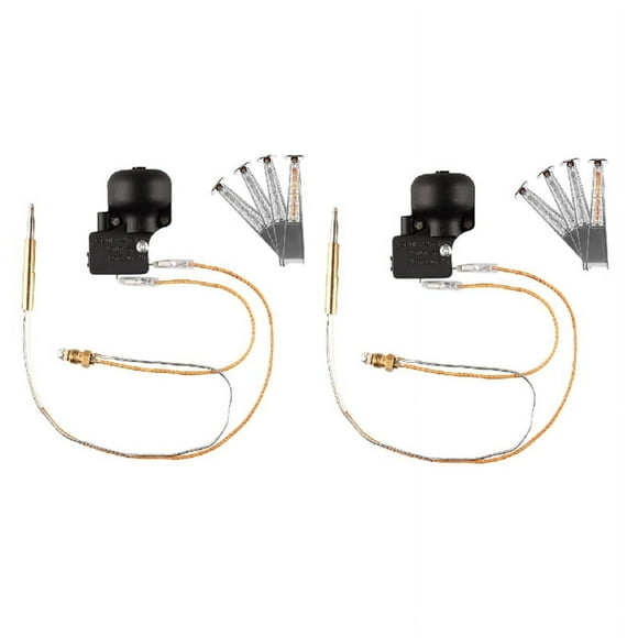2 Piezas de Termopar e Interruptor de Inclinación Adecuados para Calentadores de Patio Al Aire Libre Kit de Sensor de Termopar Adecuado para el Invierno