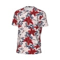 thumbnail image 6 of Wukai Lilies Flowers Print Men's Short-Sleeved Mesh T-Shirt,Quick-Dry Short Sleeve Workout T-Shirt-XX-Large, 6 of 8
