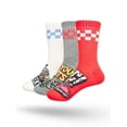 thumbnail image 4 of Hot Wheels Boys Mid-Crew Socks, 3-Pack, Sizes S/M-M/L, 4 of 9