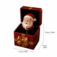 thumbnail image 2 of Christmas Santa Jack in The Box Figurine, Resin Pop-Up Santa Claus in Gift Box Statue, Christmas Tabletop Decor, Surprise Christmas Gift Ornament for Home Shelf, 2 of 4