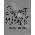 thumbnail image 2 of Tstars - Support Wildlife Raise Boys Funny Mom Women Hoodie Small Red, 2 of 7