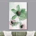 thumbnail image 2 of wall26 Canvas Print Wall Art Watercolor Explosion Green &amp; Red Daisies Floral Botanical Illustrations Minimalism Glam Multicolor Pastel for Living Room, Bedroom, Office - 16"x24", 2 of 5