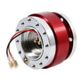 thumbnail image 2 of 6 Hole Steering Wheel Quick Release Adapter, Snap Off Boss Kit, Racing Billet Aluminum Body, Easy to Operate, With 6 Long Screws, 2 of 3