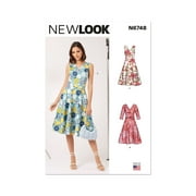 New Look Sewing Pattern 6748 - Misses' Dress With Sleeve Variations, Size: A (8-10-12-14-16-18)