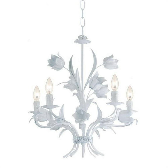 Southport Five Light Mini Chandelier in Traditional and Contemporary Style 20 inches Wide By 22 inches High Bailey Street Home 49-Bel-1627278