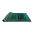 thumbnail image 2 of Ahgly Company Indoor Rectangle Persian Turquoise Blue Traditional Area Rugs, 8' x 10', 2 of 4