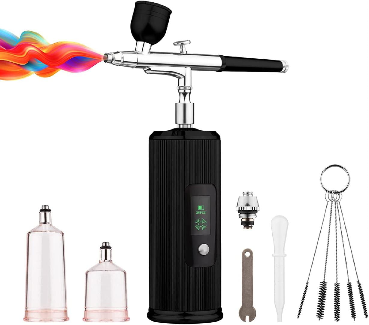 Portable Airbrush Kit with Compressor Handheld Cordless Air Brush Pen