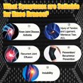 thumbnail image 5 of Azul Paquete de 2 rodilleras M para dolor de rodilla, mujeres y hombres, rodillera de compresión para entrenamiento, correr, gimnasio, fitness, levantamiento de pesas, rodilleras elásticas para artrit, 5 of 5