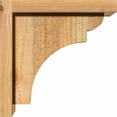 thumbnail image 3 of 6"W x 10"D x 10"H Yorktown Rough Sawn Corbel w/Backplate, Western Red Cedar, 3 of 9