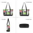 thumbnail image 6 of FORMRS Canvas Laptop Tote Bag for Women with 15.6" Computer Compartments Shoulder Handbag, Green Abstract Geometric, 6 of 7