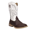 thumbnail image 2 of Roper Boys Bumps Faux Ostrich Square Toe Cowboy   Mid Calf Boots, 2 of 5