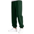 thumbnail image 6 of Splozh Boys Wide Leg Pants Girls Wide Leg Sweatpants Kids Baggy Casual Elastic Waist Track Sweat Pants with Pockets Streetwear,Dark Green,9-10 Years, 6 of 6