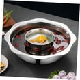 thumbnail image 3 of Stainless Steel Shabu Shabu Hot Pot Pot with Divider for Induction Cooktop Gas Stove (32cm, Without Cover), 3 of 5