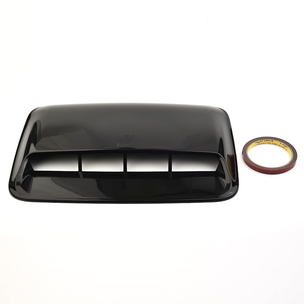 BLACK Car Vent Decorative Air Flow Intake Bonnet Hood Scoop Cover