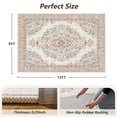 thumbnail image 7 of VUNATE Vintage Botanical Floral Printed Area Rug 9'x12' Soft Washable Non Slip Low Pile Rug for Living Room Bedroom Dining Room Home Decor Indoor Carpet with Blossom Design Colorful, 7 of 7