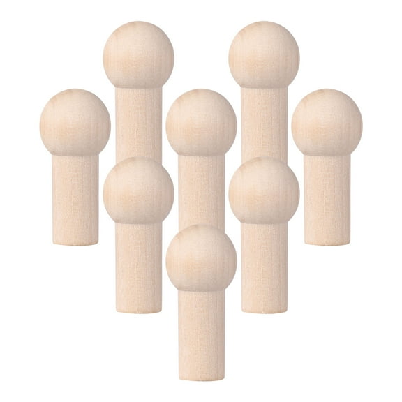 SOPOTUTU 8Pcs Screw-On Wood Hook Shaker Pegs for