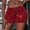 Red, variant on Tittly High Waisted Shorts Shorts for Women Women's High Waist Casual Shorts Hot Pants Women's High Elastic Sequins Bar Performance Clothing Shorts Lounge Pants Women Comfy Pants Women Black L