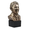 thumbnail image 2 of Ebros US President Ronald Reagan Bust Statue 9.25"Tall Patriotic Memorial Champion Of Reaganomics Resin Bronze Finish Figurine, 2 of 5