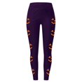 thumbnail image 5 of Halloween Leggings for Women Elastic High Waist Funny Pumpkin Face Print Lifting Tights Pants Workout Yoga Pants, 5 of 5