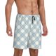 thumbnail image 2 of Fotbe Daisy Plaid Blue Pantalones Cortos de Pijama para Hombre, Ropa de Dormir, Pantalones de Pijama Cortos para Hombre-X-Large, 2 of 6