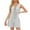 Gray, variant on Plus Size Overalls Women's Sleeveless V Neck Shorts Romper Tie Front Pleated Short Jumpsuits Cute Overall with Pockets Romper Dresses for Women White M