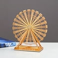 thumbnail image 4 of Grandest Birch Ferris Wheel Ornament Vintage Home Decor Nordic Style Rotatable Metal Ferris Wheel Figurine for Office Vintage Home, 4 of 8