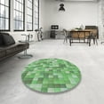 thumbnail image 4 of Ahgly Company Machine Washable Indoor Rectangle Transitional Light Green Area Rugs, 2' x 3', 4 of 7