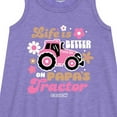 thumbnail image 2 of Case IH - Life Is Better Papas Tractor - Toddler Girls A-line Dress, 2 of 5
