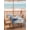 Blue Grey White, variant on Outdoor Tablecloth with Umbrella Hole and Zipper, Blue Christmas Rectangle Table Cloth 60x120 Inch Waterproof Tablecloth, Snowman Eucalyptus Leaves Snowflake Wooden Picnic Table Cover for Patio